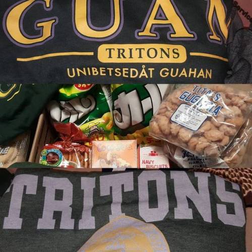 Thank you for the care package fam!! UOG tees, comfort snacks and #guam grubs at its finest!  . . #g