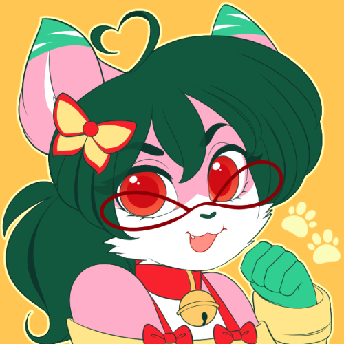 catwithbenefits:  Lest I forgot, got a completed commission from Ashi the other day! I made this one my Twitter avatar. It’s super cute and the colors are great! Incidentally, I think a lot of people don’t realize I’m extremely smol because I’m