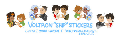 zhelly:❤ VOLTRON SHIPPING STICKERS ❤New in my shop! Create your favorite pairs with these cute stick