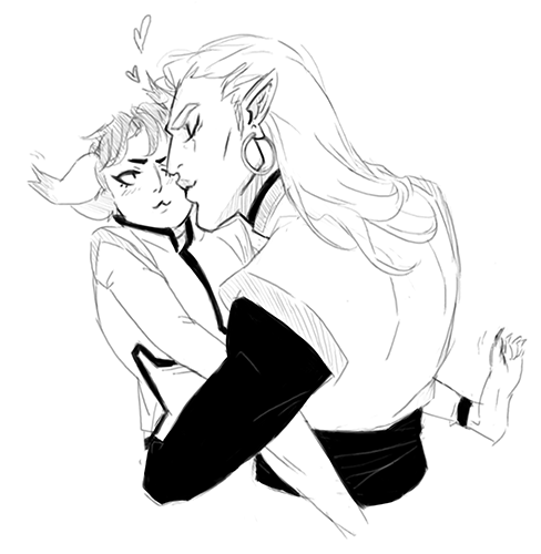 alluraw:some twitter doodles of Lotor & baby Ira, from L -> R: smooches~on the beaches of the