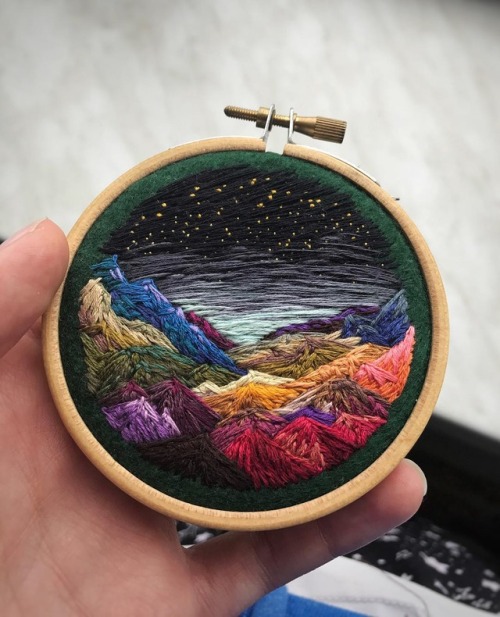 trasemc: Lovely embroidery landscapes by Shimunia.