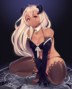 loyprojecterotics:  Dark succubus commission