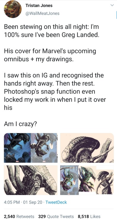 Greg Land up to his old art thief tricks againwhen he can’t trace porn, he just steals from someone 