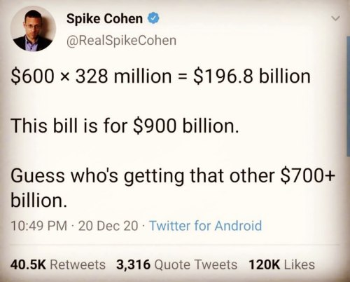 Government is ripping us off with our own money.  https://www.instagram.com/p/CJF1llyrDJp/?igshid=1a8b0j37x6a72