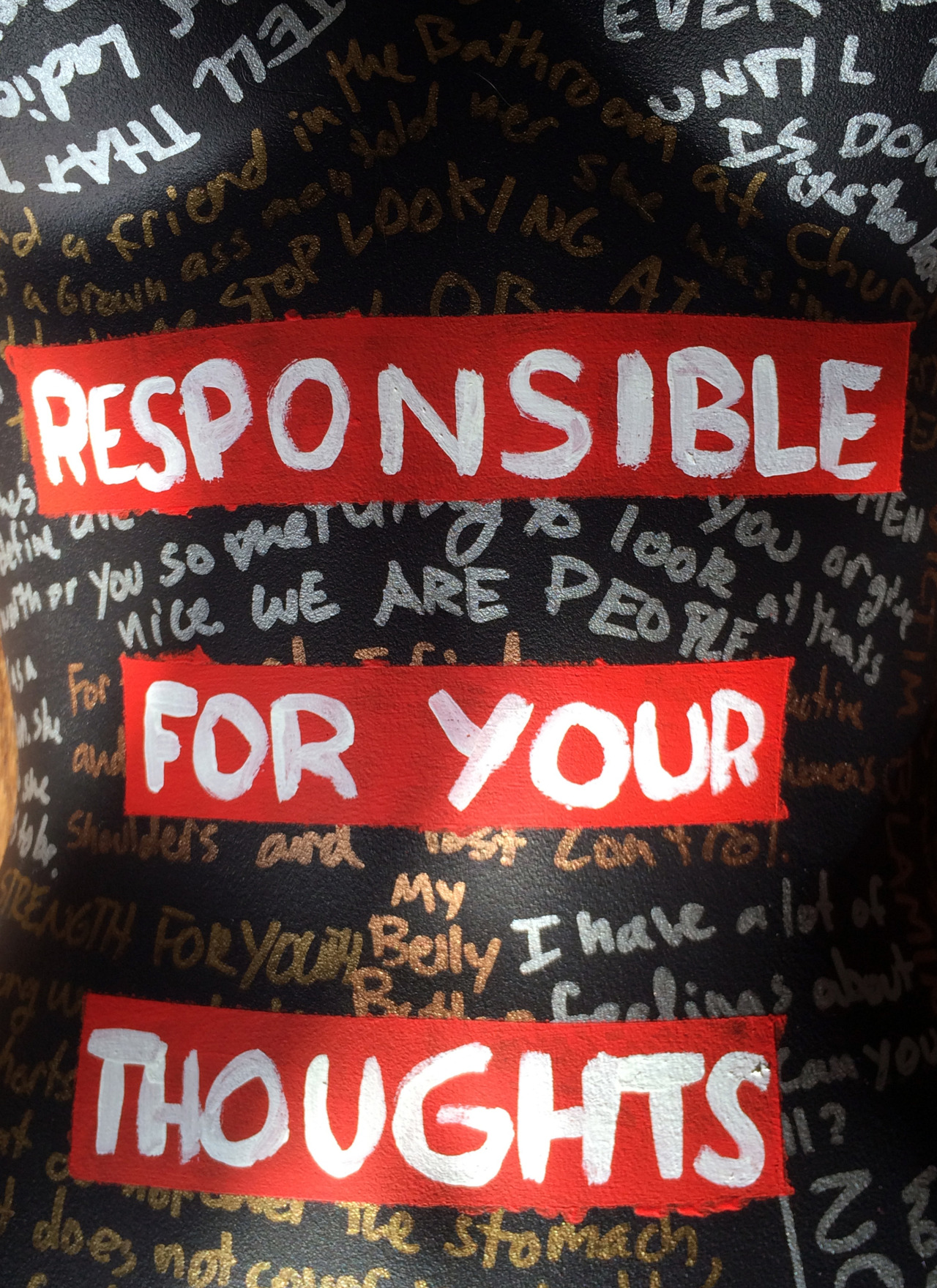 bronwinning:  I Am Not Responsible For Your Thoughts My mom gave me a dress form