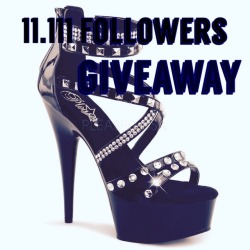 danni1972:  miss-chastity:  GIVEAWAY!  I just reached 11.111 followers. Of course I can’t celebrate this without you. That why I will giveaway a pair of these beautifull high heels. I can get them eu-size 35 to 45.  If you want to win them you have