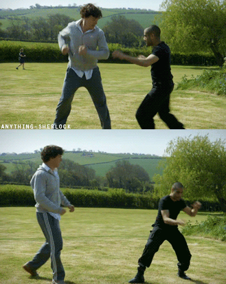 anything-sherlock:Gifs of Benedict fighting on #Setlock  [ x ]