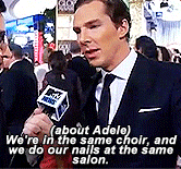 getsherlockinmybed:  cumbertumbling:  castieltheunicorn:  benedict being precious  Love you, Benny  I am so fucking done with his adorableness. 