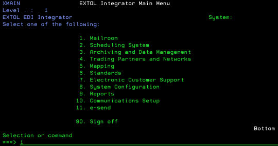 cleo extol integrator edi menu mailroom