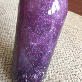 nanostims: everyone who enters our home has to make a glitter jar now