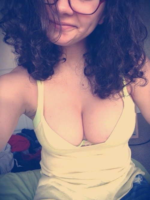 notthemoon:Shirt malfunction selfie. Tank strap length is a tricky endeavor.