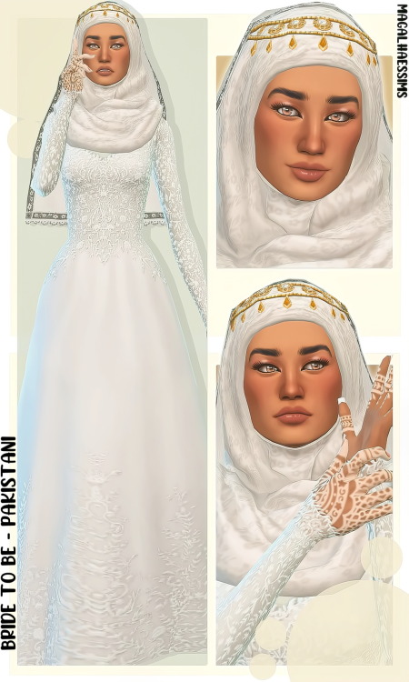 magalhaessims:BRIDE TO BE - MAXIS-MATCH PAKISTANI INSPIRED LOOKBOOKOUTFITEmbroidery Dress (Alison) |