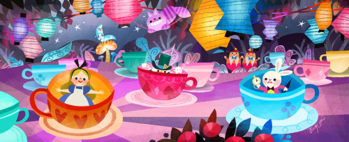 joeyart:  my new pieces for WonderGround Gallery in the Downtown Disney® signing event May 24 fr