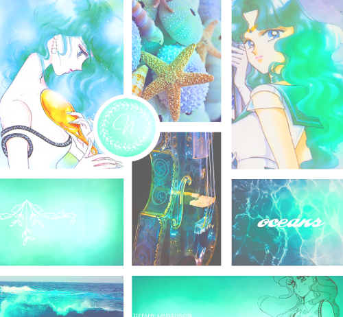 tiffany-lavieenrose: Mood Board: Kaiou Michiru / Sailor Neptune