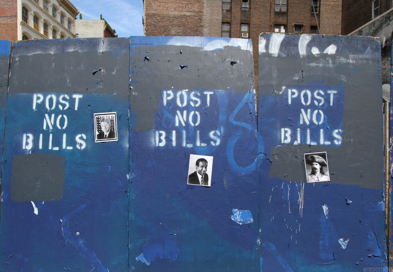 Post No Bills “Post No Bills” - Possibly the work of Robert Janz, who’s been playing word games with the this corner for months. (Soho, NYC)
More photos of Street Art.