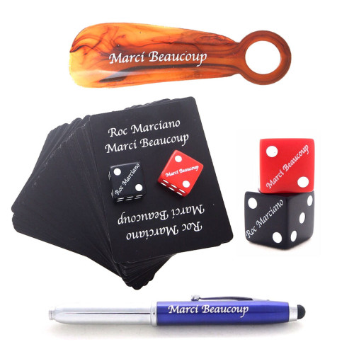 Roc Marciano - Marci Beaucoup Mini Bundle  Because everyone needs a Roc Marciano shoe horn and pair of dice…