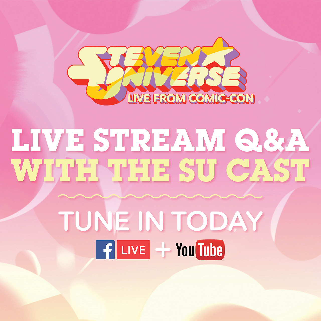 cartoonnetwork:  Stay tuned today for a special livestream with the cast of Steven