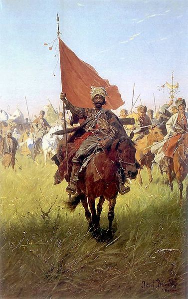 Triumphant Return of the Cossacks, Józef Brandt, 19th century, oil on canvasThe Cossacks