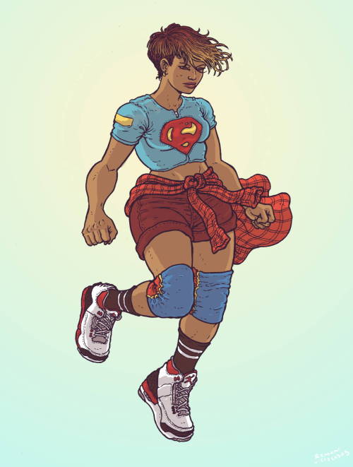 superheroesincolor: Supergirl by Ramon Villalobos Get the comics here [ Follow SuperheroesInColor on