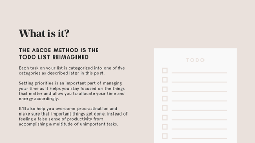 eintsein: The ABCDE Method: Accomplish Tasks more Efficiently I recently came across the ABCDE meth