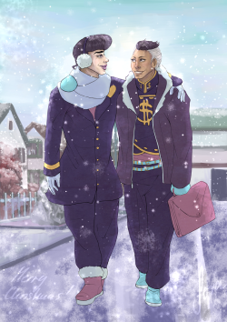 merry christmas, donnie, i was your secret santa! (josuke is soon gonna realize he forgot his school bag because he was too busy being a sap)have a good break and wonderful holidays &lt;3 - thesewersofparisWOW!!!!!!  This is AMAZING!  And this is the