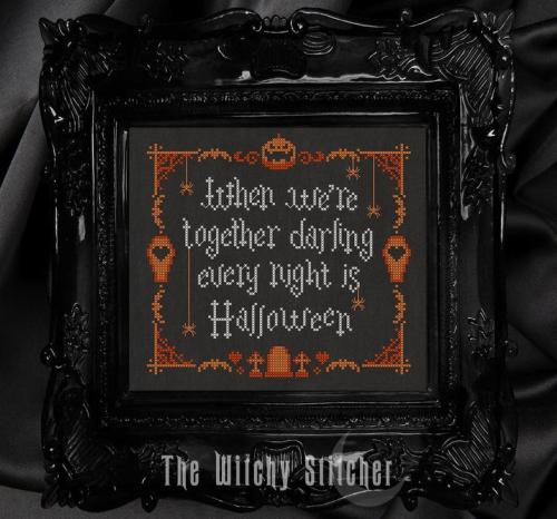 snootyfoxfashion: Halloween Cross Stitch Kits from WitchyStitcher