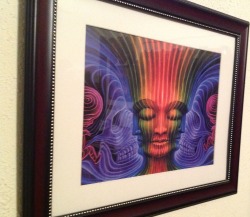 My Framed Alex Grey Pic