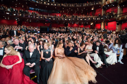 theacademy:  Commercial break at the Oscars.