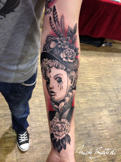 fuckyeahtattoos:
“ Done by Nick Bertioli, Seven Doors Tattoo,London UK
55 fashion st E1 6PX
#0207 357 3880
”