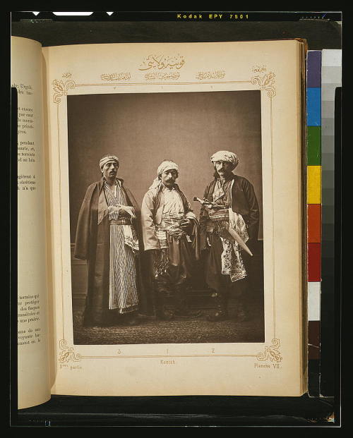 Studio portraits of models wearing traditional clothing from theOttoman province of Koniah, also kno