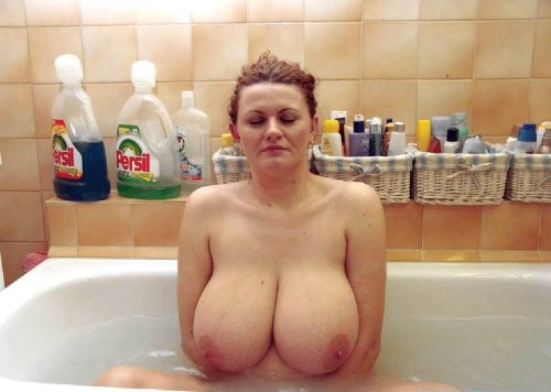 “Mmmm if I just soak in here for a couple more minutes, my tits will be the perfect size.”