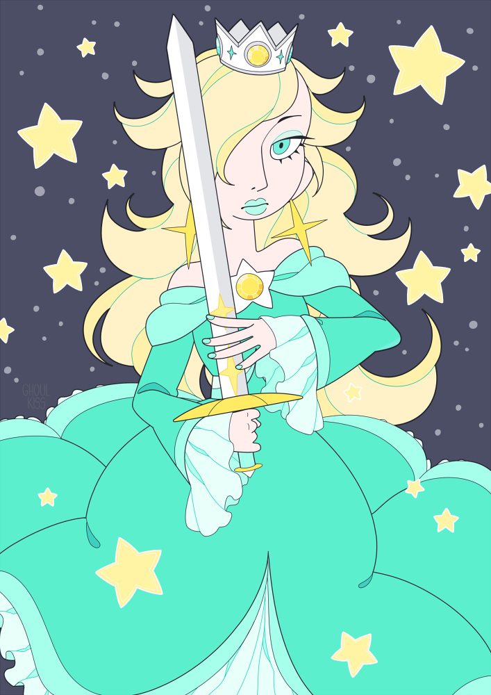 ghoulkiss:  all 3 finished! princesses who know how to fight for themselves!!! these