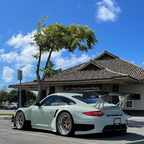 Wild in the streets Spotted at the local cars and coffee in Hawaii. #sleepersspeedshop #porsche997 