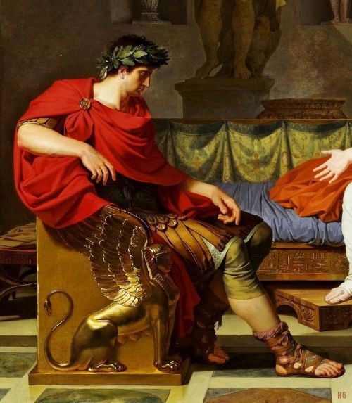 hadrian6:Detail : Cleopatra and Octavian. 1787. Louis Gauffier. French. 1762-1801. oil on canvas.htt
