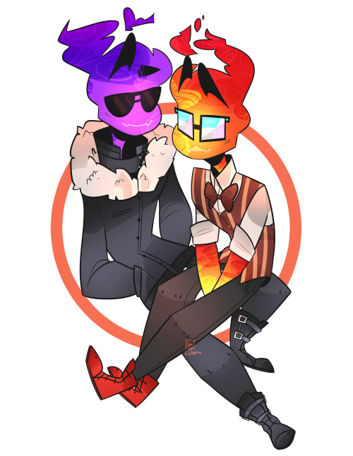 aidadoesdoodles:Keeping eachother’s company I wanted to draw these two togheter and i enj