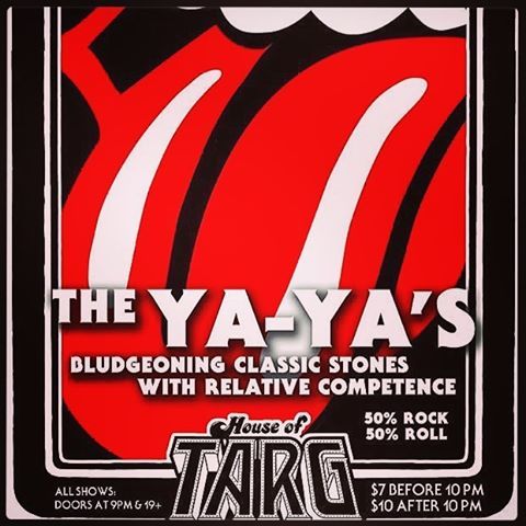 Tonite!! Get yer fix of #rollingstones tunes performed live by #ottawa’s YA-YA’s - doors