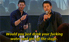 Misha being charming as always.