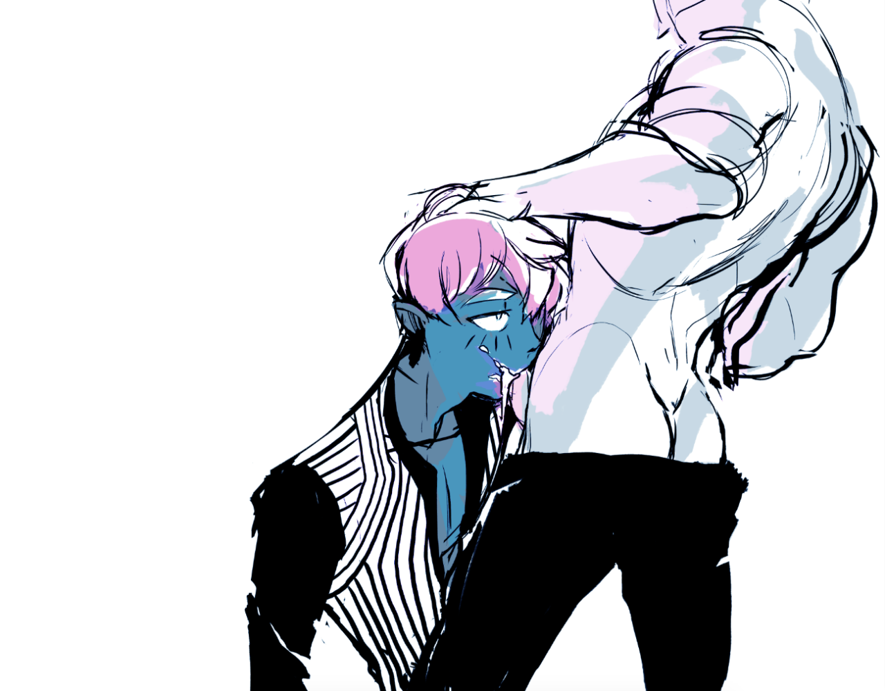 lohkaydraws:  Sen’s from my long term project 1000 Dicks to Death about an immortal