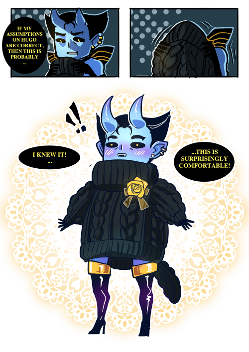hugo-and-vern:  it’s Hugo we’re talking about, after all (how he stuffed all that in a small box is beyond anybody)