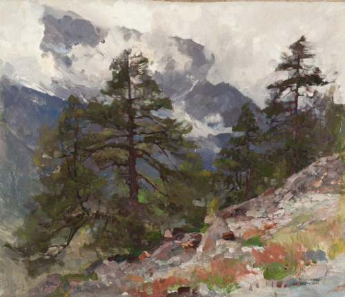 thunderstruck9:Edward Harrison Compton (German, 1881-1960), Berglandschaft [Mountain Landscape], 191