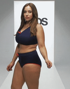 plussizeebony:Jada Sezer in ASOS CURVE Exclusive Bikini Top With Bow &amp; ASOS