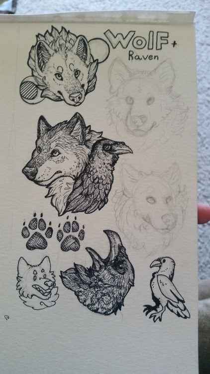 Working on an inked sticker set that will be going up for sale when I get back from the cities!