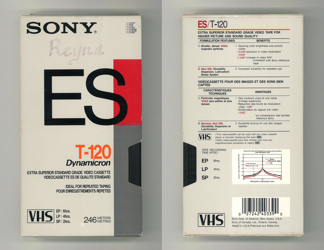 Cassette Vhs Sony T-120 Polera Mujer Retro 80's 
