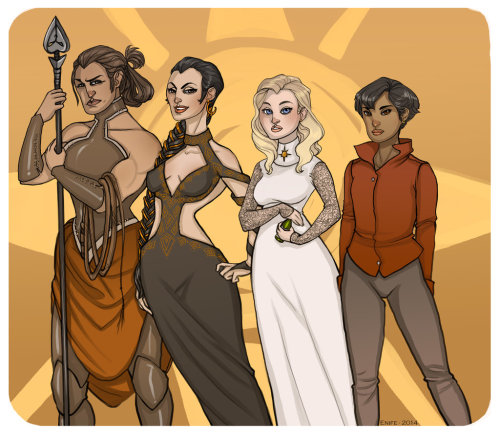 asongoficeandfanart: Sand Snakes by Enife