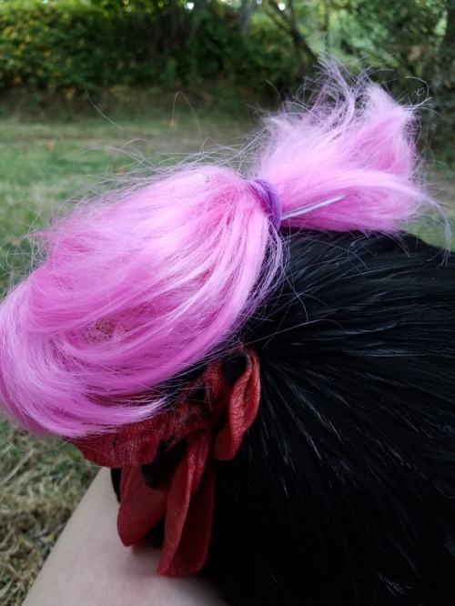 Putting a wig on Mapril was very spiritually rewarding