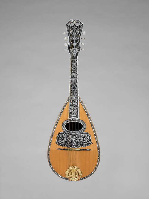 met-musical-instruments: Mandolin by Angelo Mannello, Musical Instruments Gift of the family of Ange