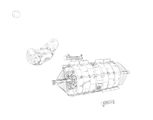 accelerando:Manufacturing station parked in orbit above 433 Eros.