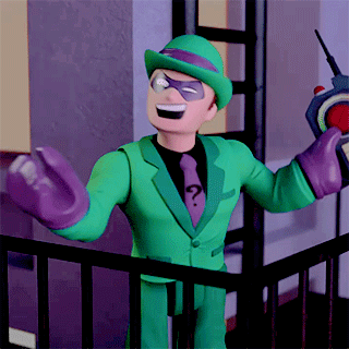 The Riddler in this Imaginext short, “A Brilliant Question”