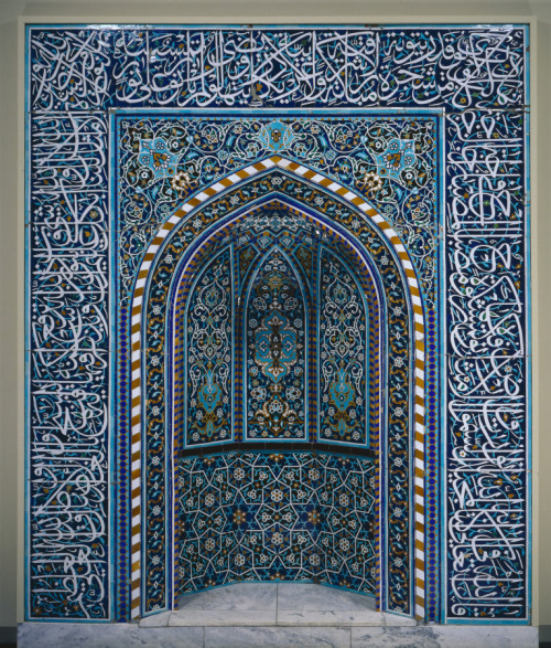 cma-islamic-art: Prayer Niche (Mihrab), early 1600s, Cleveland Museum of Art: Islamic Art The prayer