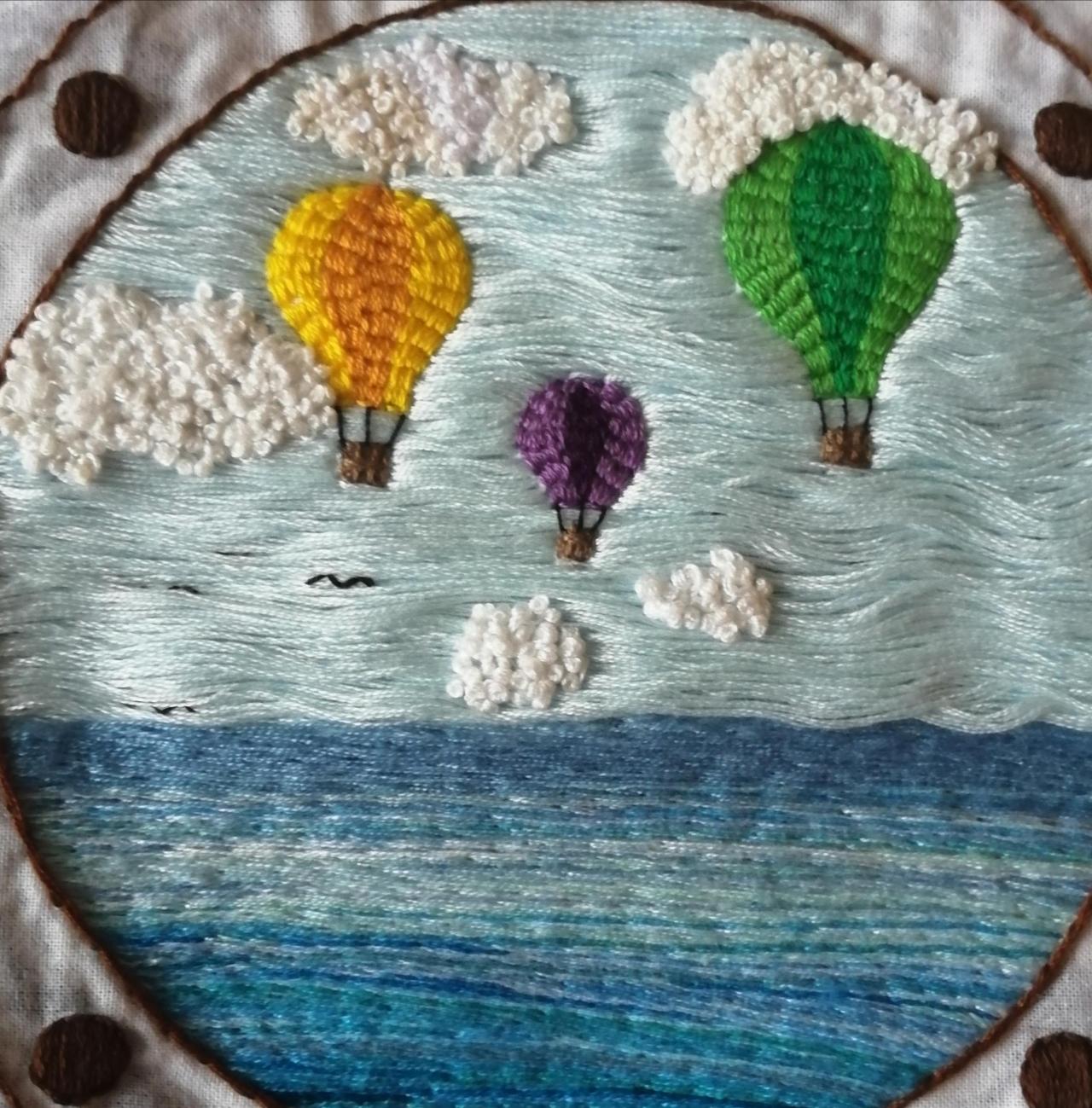My first original piece (and second embroidery attempt in general) - pretty happy with how it turned out :) what do you think? by  cpandax #embroidery#needlecraft#needlework#crafts#embroidery pattern#creative#art#fabric crafts